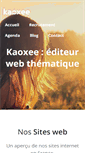 Mobile Screenshot of kaoxee.com