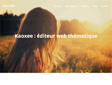 Tablet Screenshot of kaoxee.com